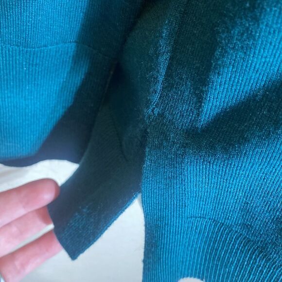 Banana republic xs extra fine merino wool long sleeved green sweater shirt brat - Picture 3 of 5